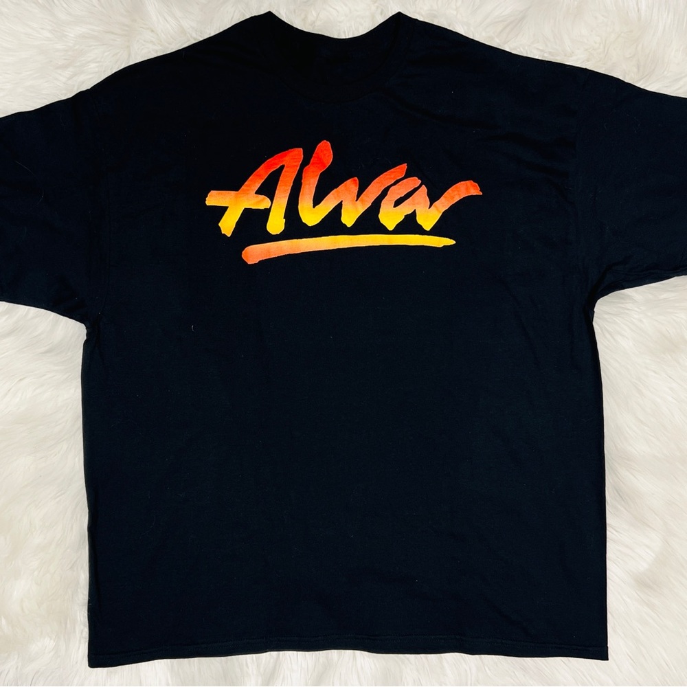 TONY ALVA Classic Logo T-Shirt - Black w/ Red & Yellow Graphics